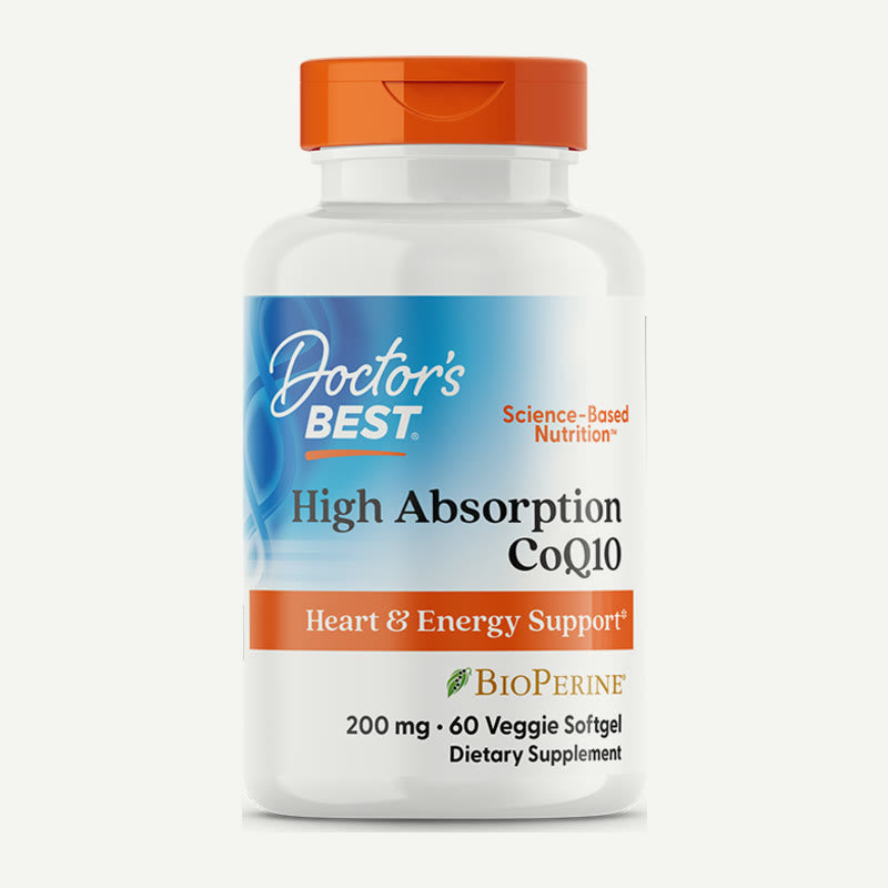 Doctor's Best CoQ10 200 mg veggie softgels bottle