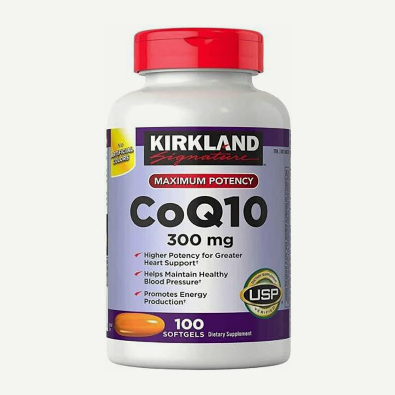 Kirkland Signature CoQ10 300 mg bottle