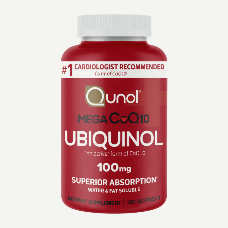 Qunol Mega Ubiquinol 100 mg bottle